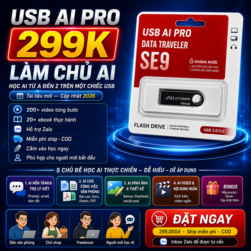 Bộ USB Tự Học AI — Ảnh 1